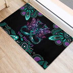 Personalised Hope Fight Suicide Prevention Awareness Rubber Doormat Aboriginal Motif