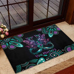 Personalised Hope Fight Suicide Prevention Awareness Rubber Doormat Aboriginal Motif