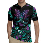 Personalised Hope Fight Suicide Prevention Awareness Rugby Jersey Aboriginal Motif