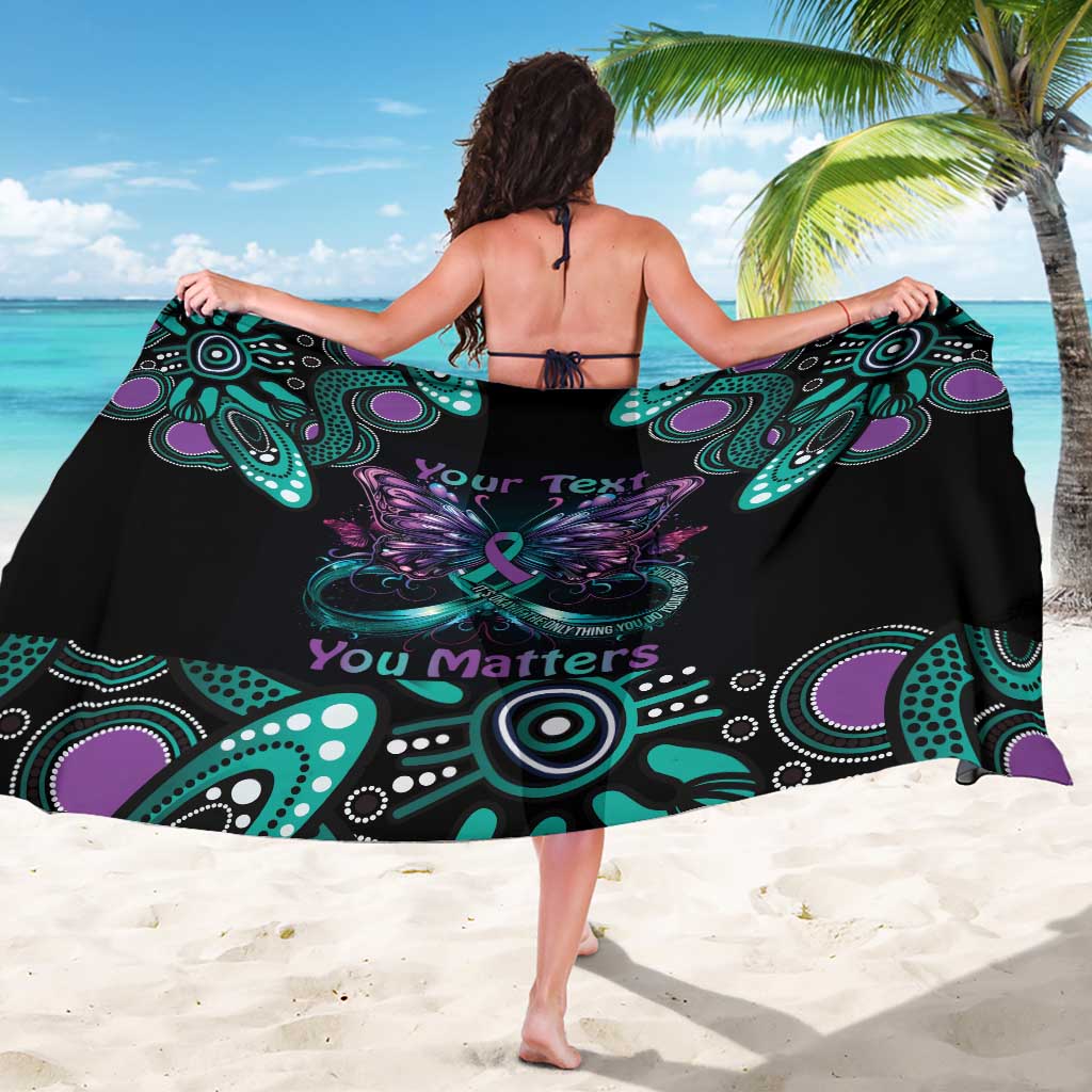 Personalised Hope Fight Suicide Prevention Awareness Sarong Aboriginal Motif
