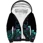 Personalised Hope Fight Suicide Prevention Awareness Sherpa Hoodie Aboriginal Motif
