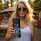 Personalised Hope Fight Suicide Prevention Awareness Skinny Tumbler Aboriginal Motif