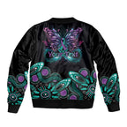 Personalised Hope Fight Suicide Prevention Awareness Sleeve Zip Bomber Jacket Aboriginal Motif