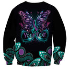 Personalised Hope Fight Suicide Prevention Awareness Sweatshirt Aboriginal Motif