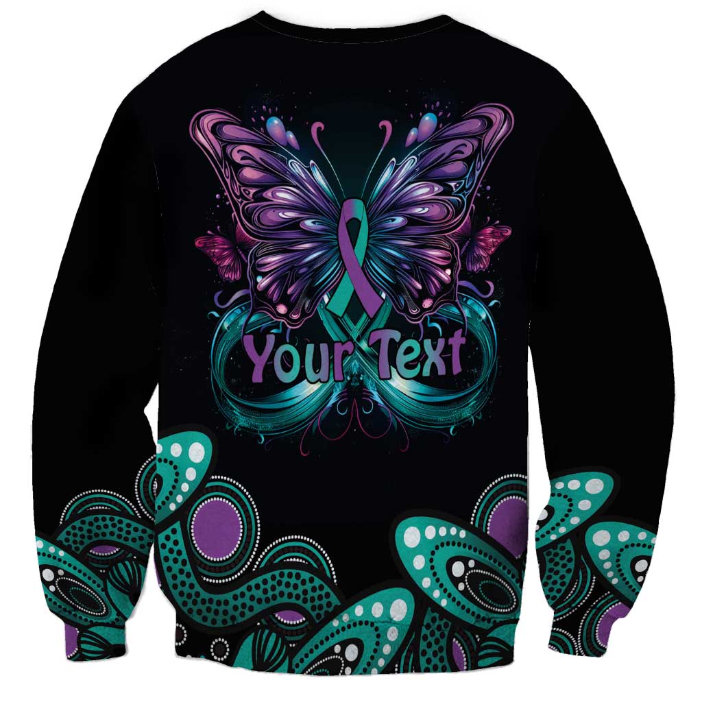 Personalised Hope Fight Suicide Prevention Awareness Sweatshirt Aboriginal Motif