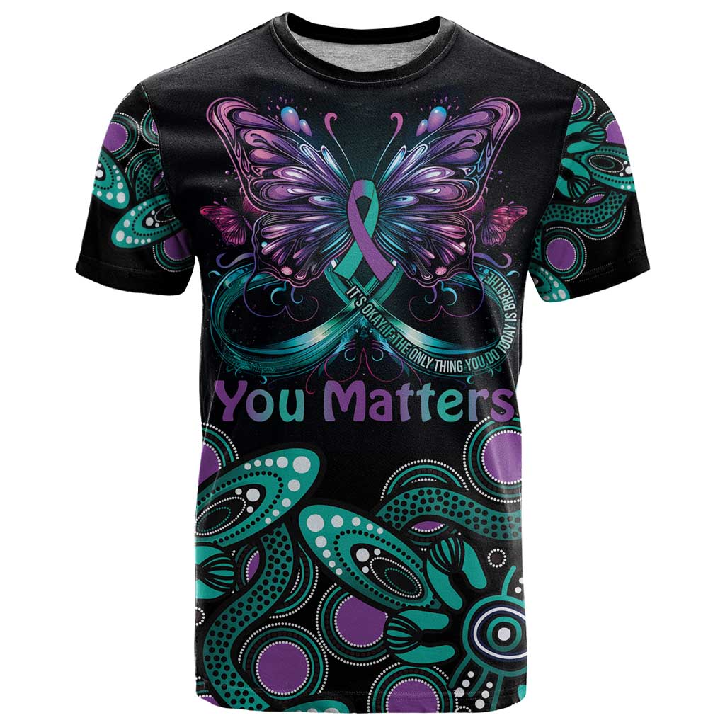 Personalised Hope Fight Suicide Prevention Awareness T Shirt Aboriginal Motif