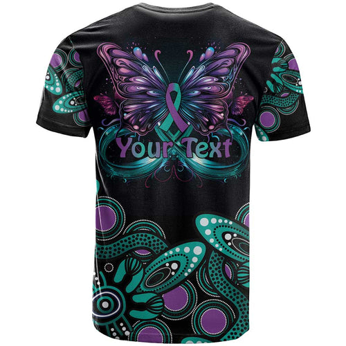 Personalised Hope Fight Suicide Prevention Awareness T Shirt Aboriginal Motif