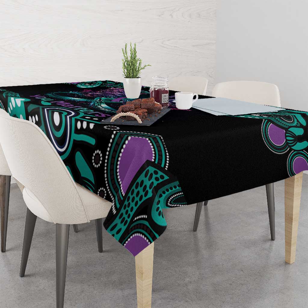Personalised Hope Fight Suicide Prevention Awareness Tablecloth Aboriginal Motif