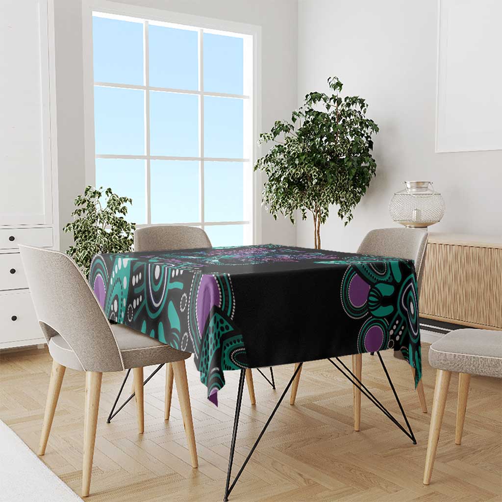 Personalised Hope Fight Suicide Prevention Awareness Tablecloth Aboriginal Motif