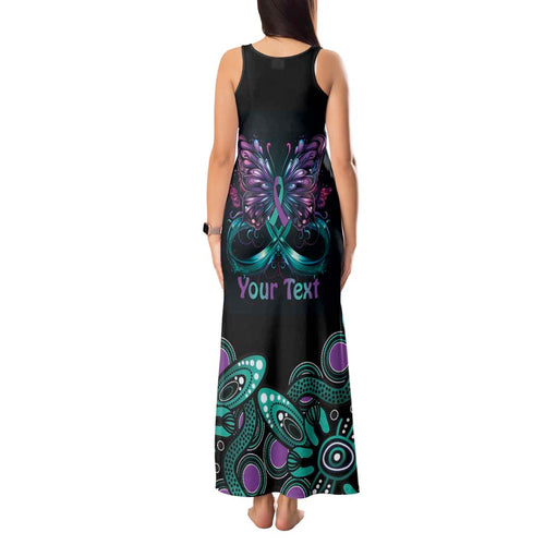 Personalised Hope Fight Suicide Prevention Awareness Tank Maxi Dress Aboriginal Motif