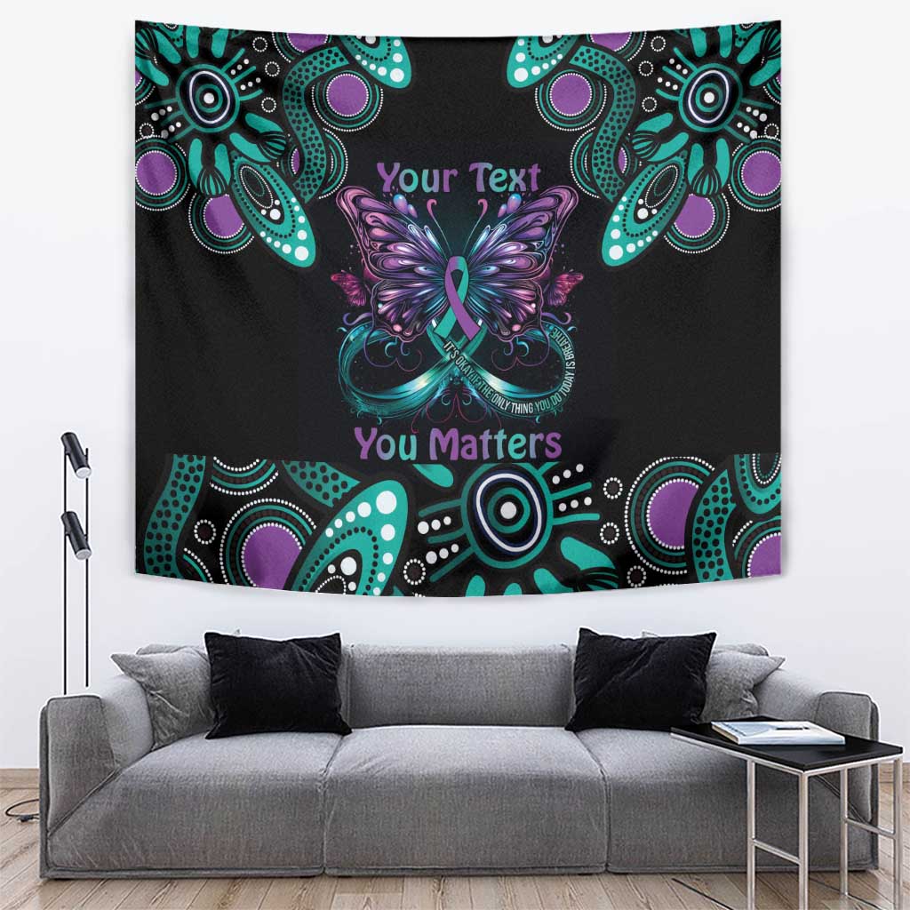 Personalised Hope Fight Suicide Prevention Awareness Tapestry Aboriginal Motif