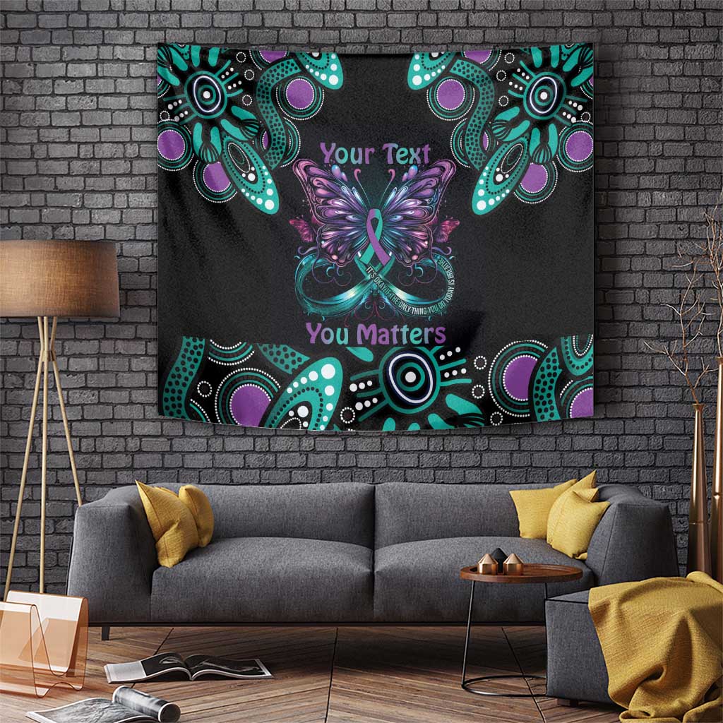Personalised Hope Fight Suicide Prevention Awareness Tapestry Aboriginal Motif
