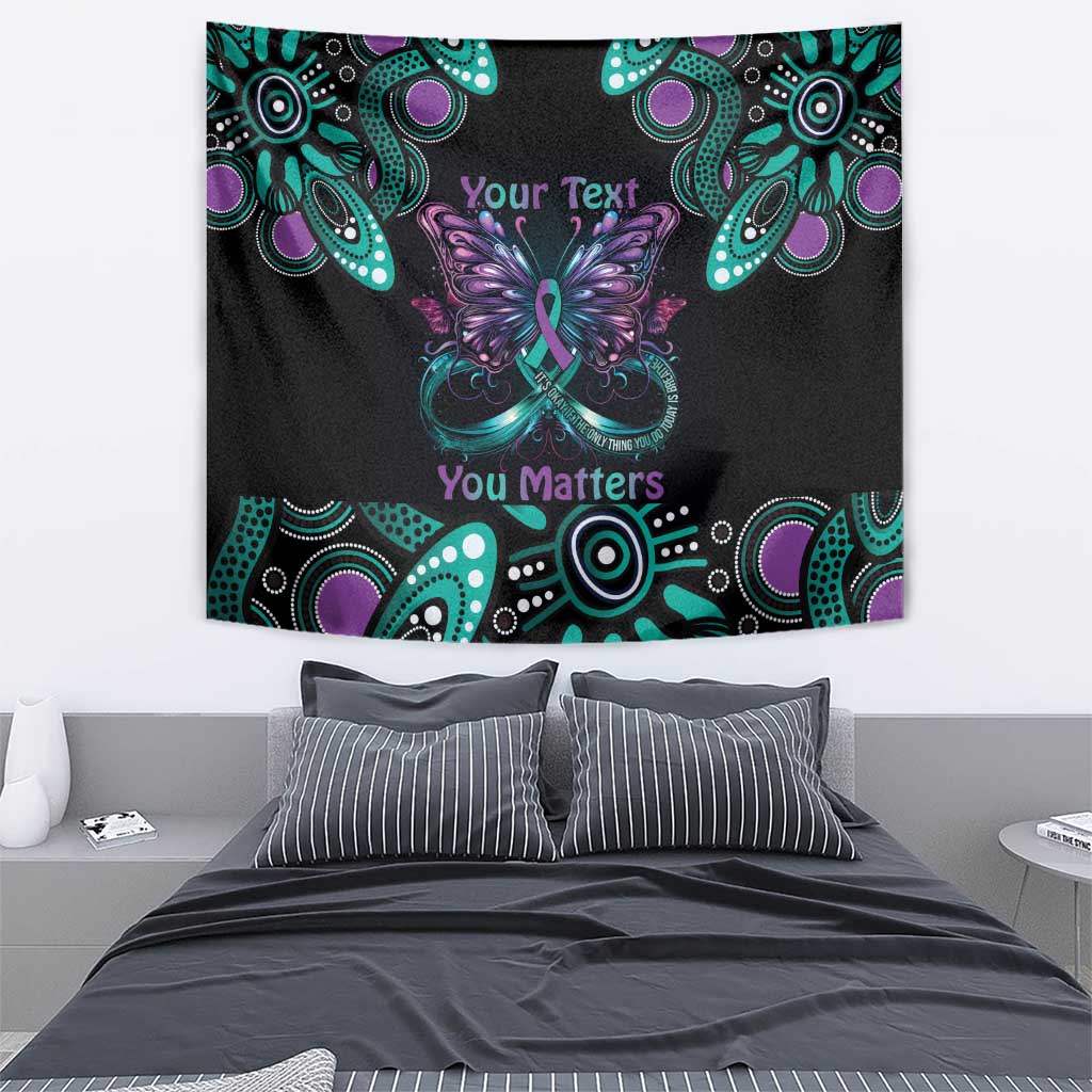 Personalised Hope Fight Suicide Prevention Awareness Tapestry Aboriginal Motif