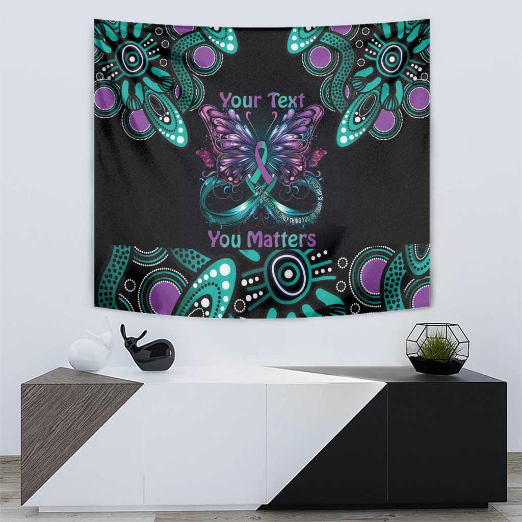 Personalised Hope Fight Suicide Prevention Awareness Tapestry Aboriginal Motif
