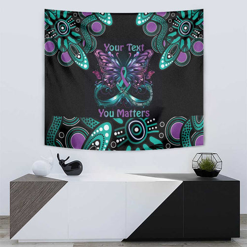 Personalised Hope Fight Suicide Prevention Awareness Tapestry Aboriginal Motif