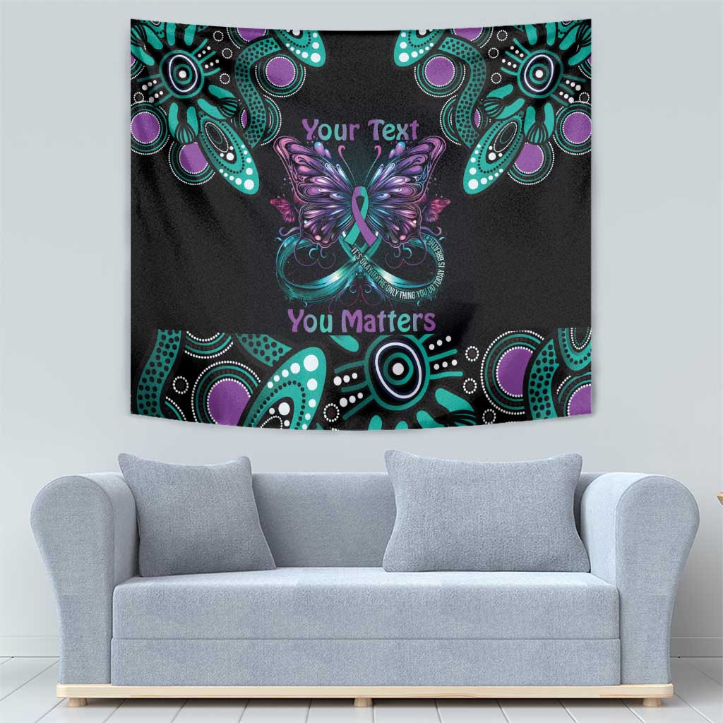 Personalised Hope Fight Suicide Prevention Awareness Tapestry Aboriginal Motif
