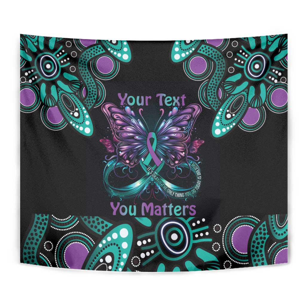 Personalised Hope Fight Suicide Prevention Awareness Tapestry Aboriginal Motif