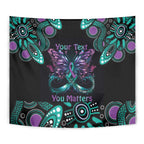 Personalised Hope Fight Suicide Prevention Awareness Tapestry Aboriginal Motif