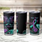 Personalised Hope Fight Suicide Prevention Awareness Tumbler Cup Aboriginal Motif