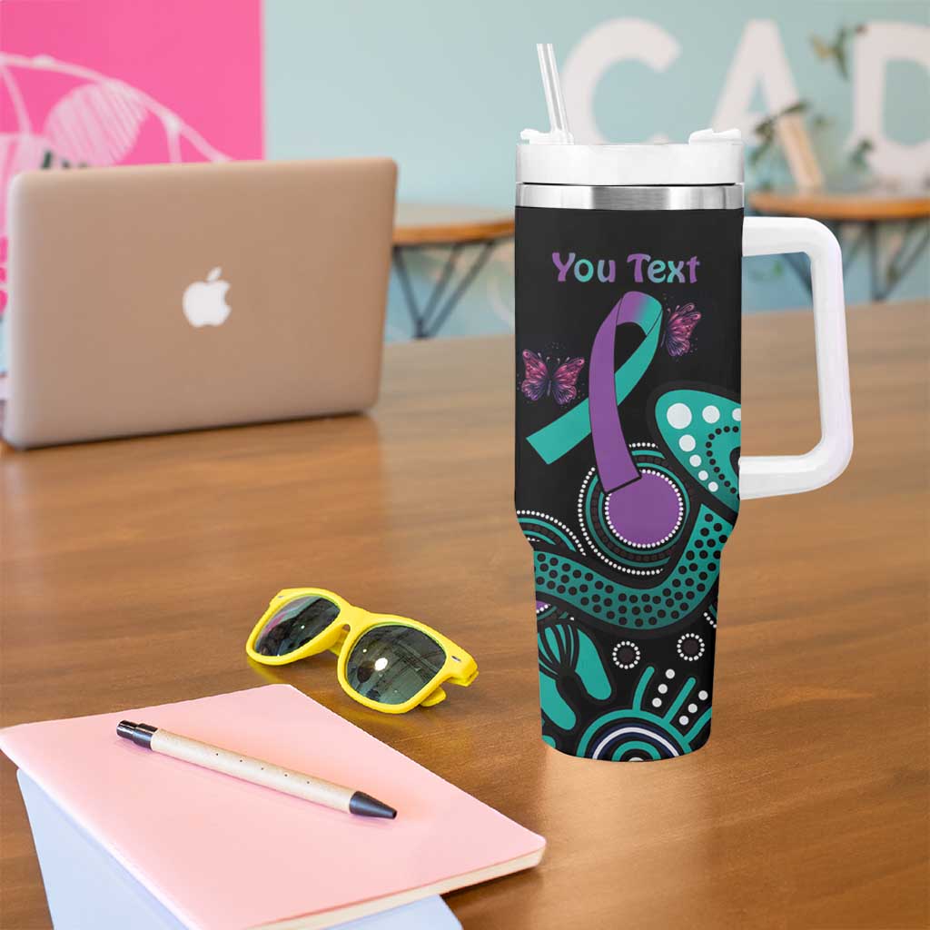 Personalised Hope Fight Suicide Prevention Awareness Tumbler With Handle Aboriginal Motif