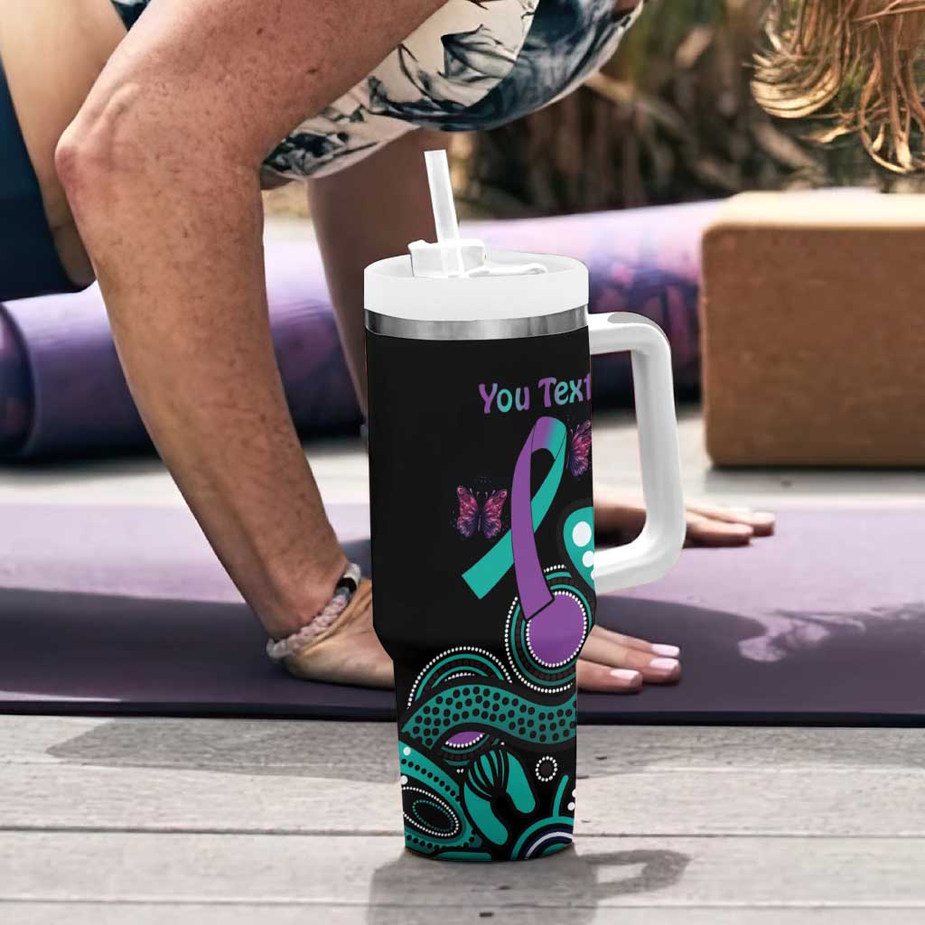 Personalised Hope Fight Suicide Prevention Awareness Tumbler With Handle Aboriginal Motif