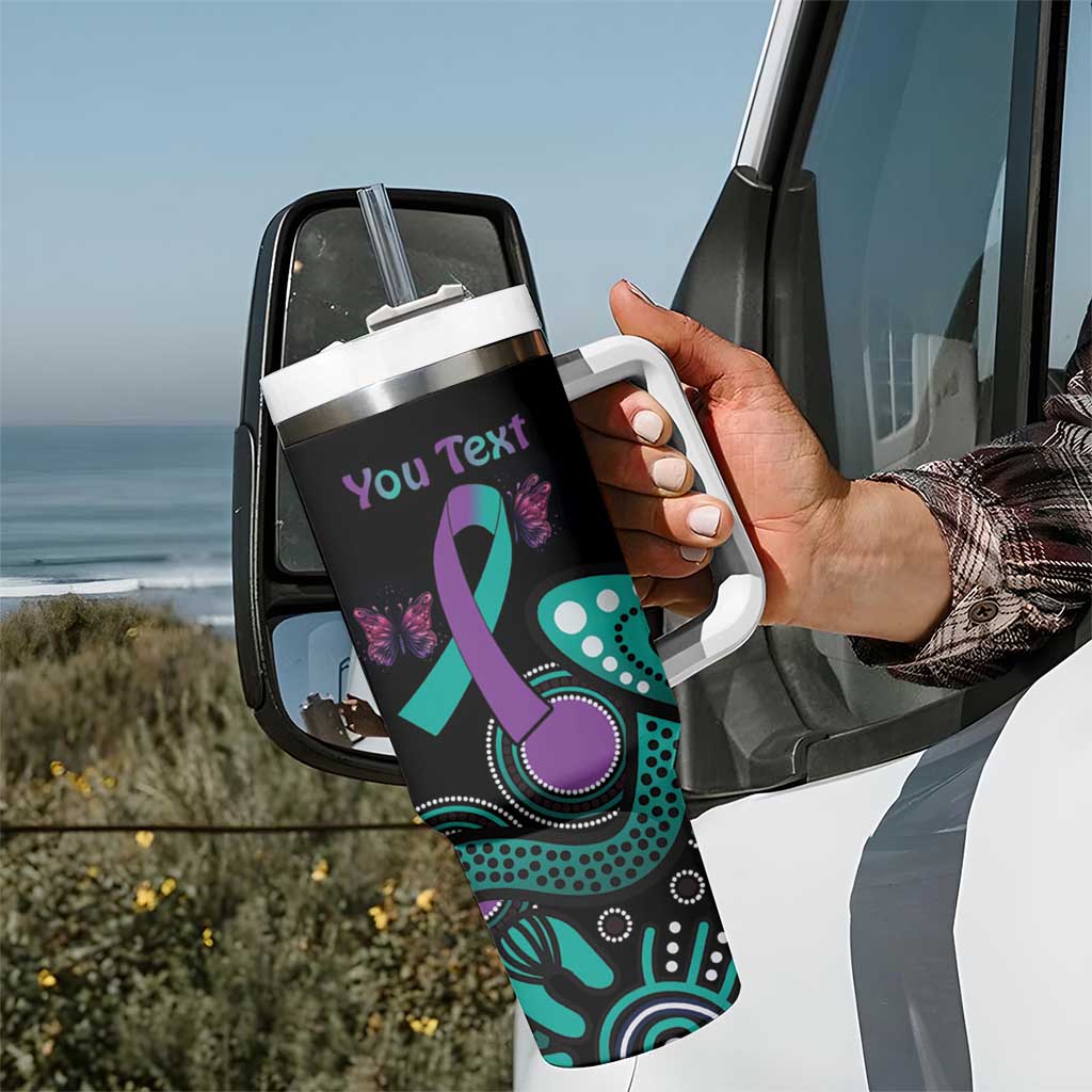 Personalised Hope Fight Suicide Prevention Awareness Tumbler With Handle Aboriginal Motif