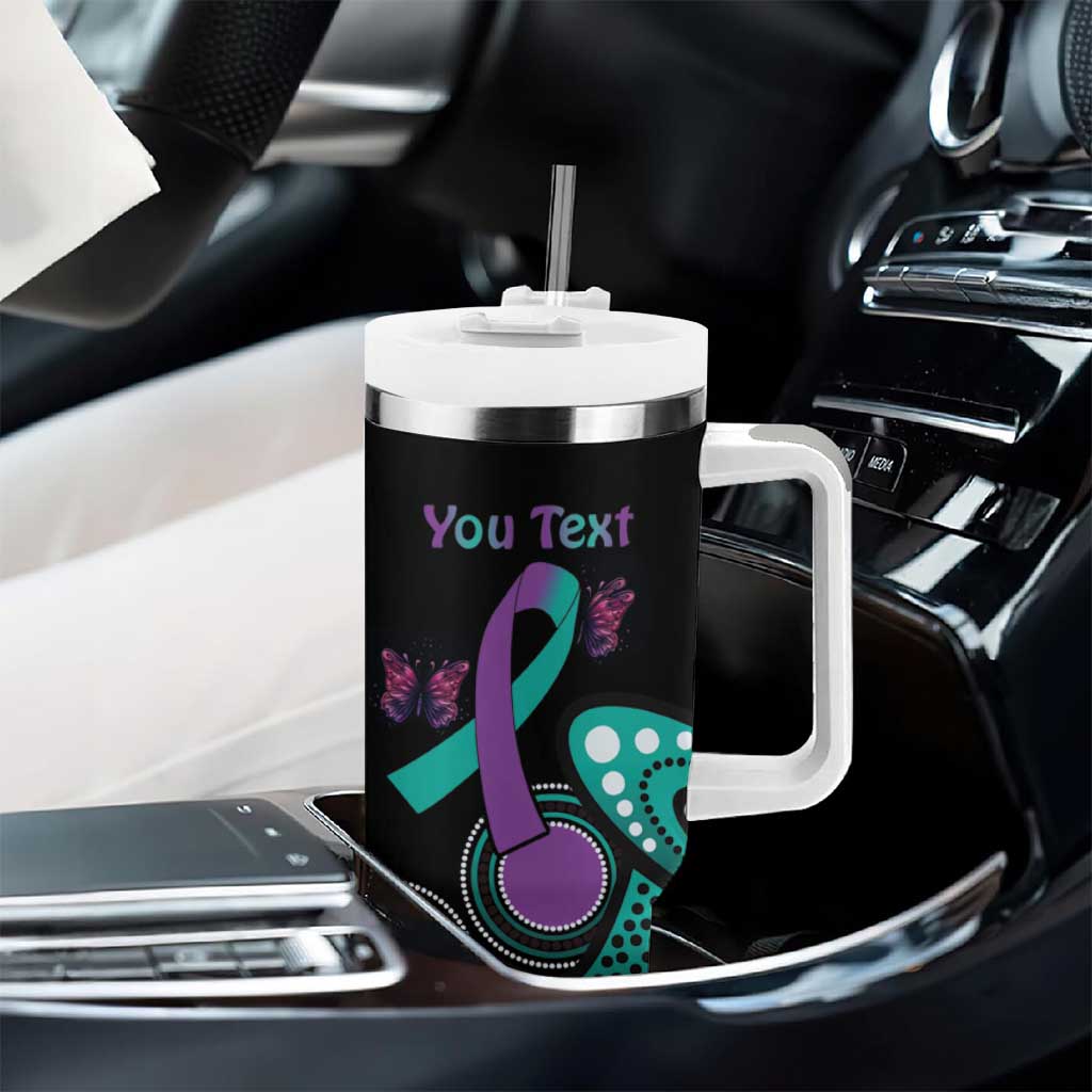 Personalised Hope Fight Suicide Prevention Awareness Tumbler With Handle Aboriginal Motif