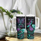 Personalised Hope Fight Suicide Prevention Awareness Tumbler With Handle Aboriginal Motif