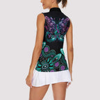 Personalised Hope Fight Suicide Prevention Awareness Women Sleeveless Polo Shirt Aboriginal Motif