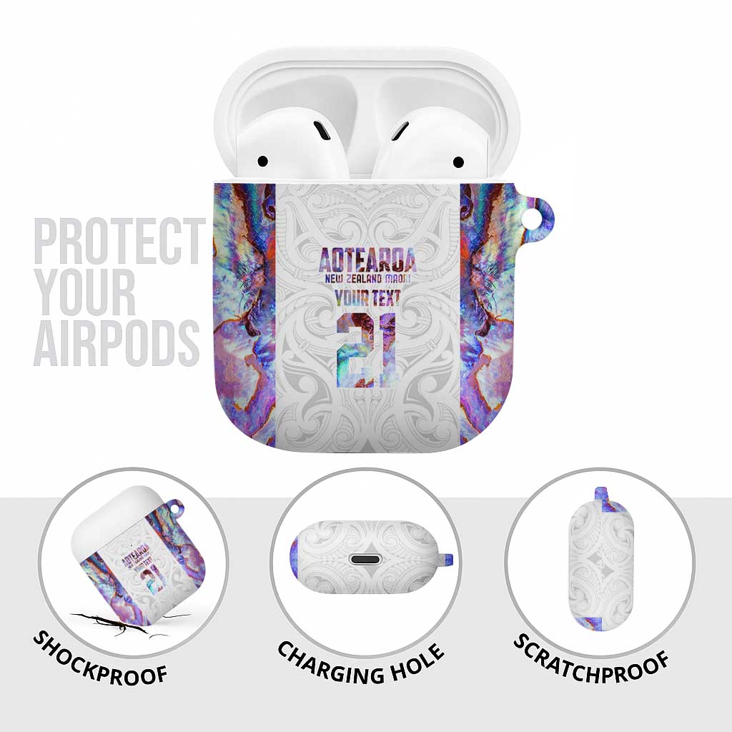 Custom New Zealand Aotearoa AirPods Case Pink Maori Paua Shell Indigenous - Aussie Hoodie