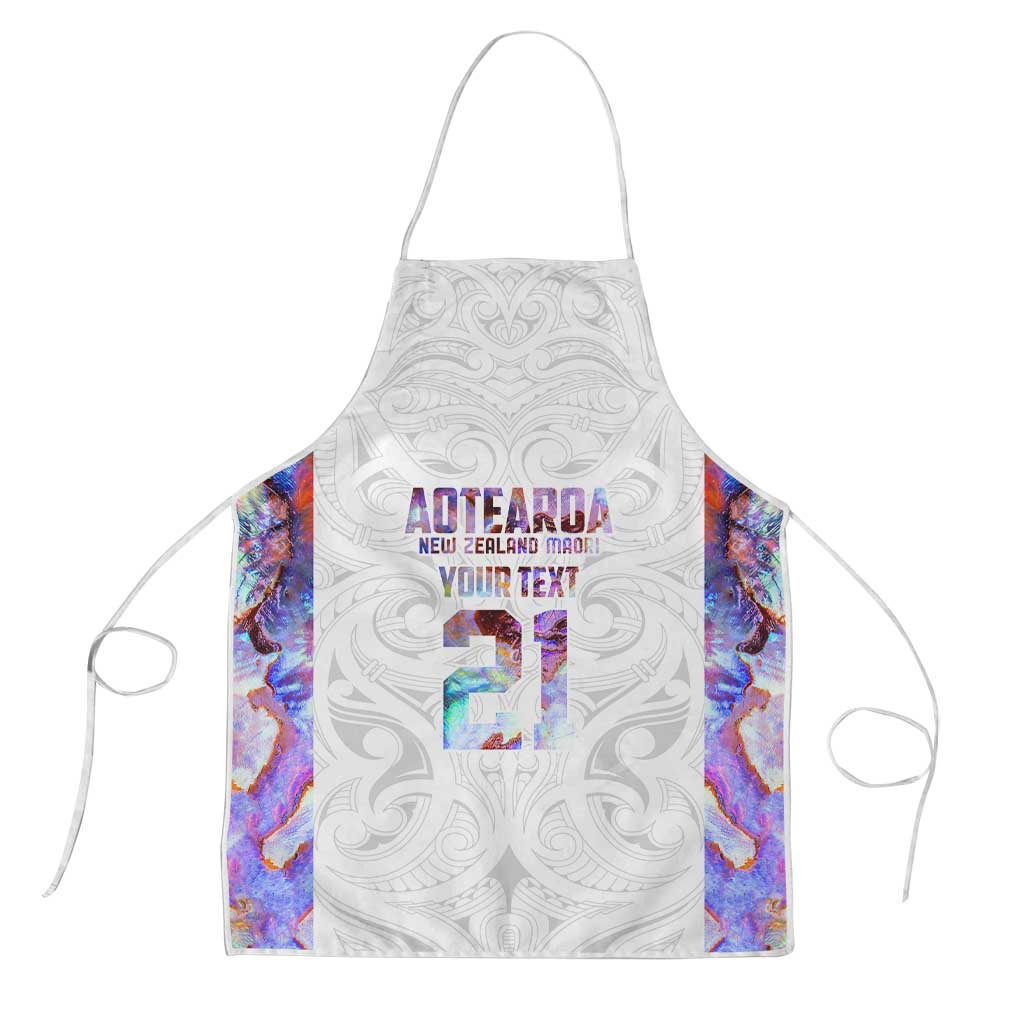 Custom New Zealand Aotearoa Apron Pink Maori Paua Shell Indigenous - Aussie Hoodie