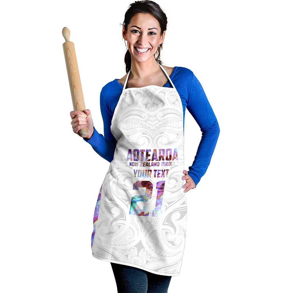 Custom New Zealand Aotearoa Apron Pink Maori Paua Shell Indigenous - Aussie Hoodie