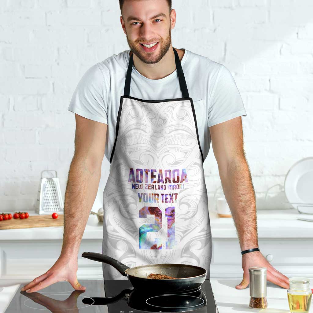 Custom New Zealand Aotearoa Apron Pink Maori Paua Shell Indigenous - Aussie Hoodie