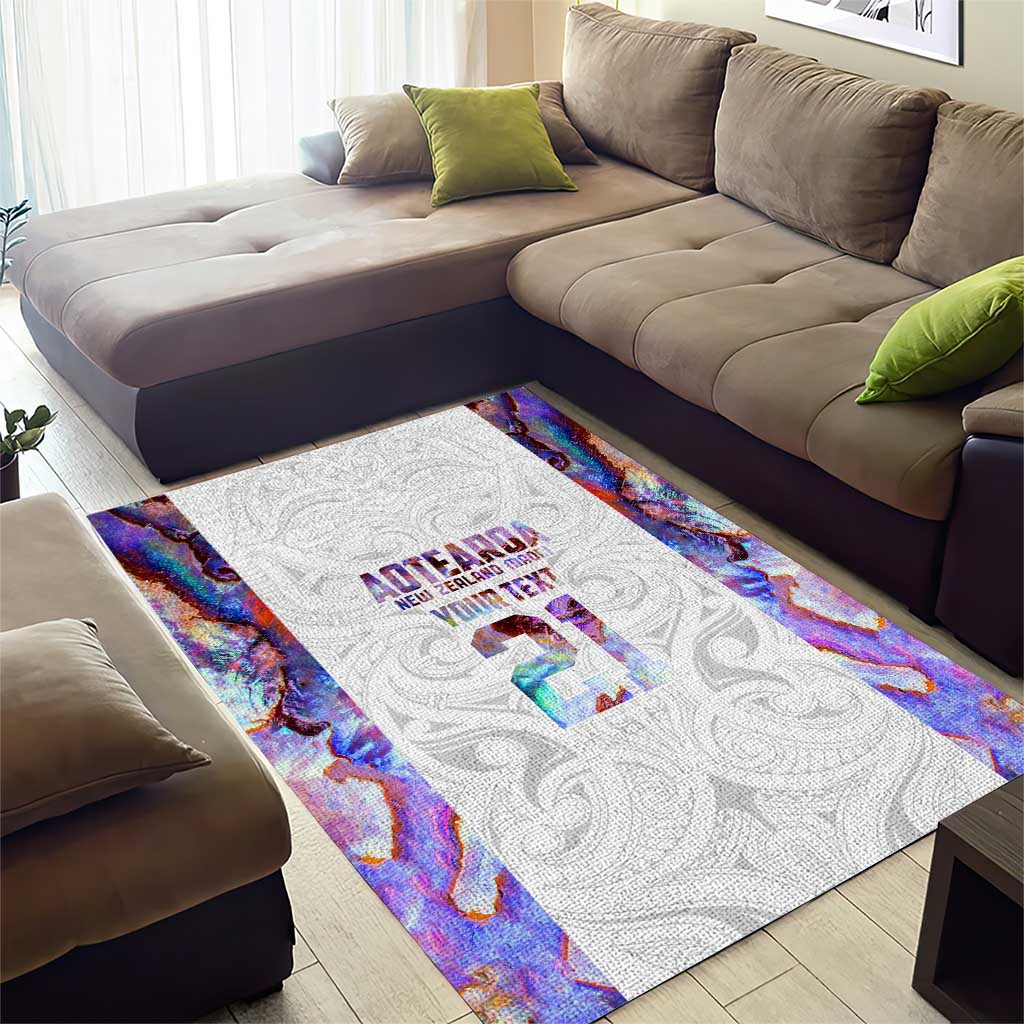 Custom New Zealand Aotearoa Area Rug Pink Maori Paua Shell Indigenous - Aussie Hoodie
