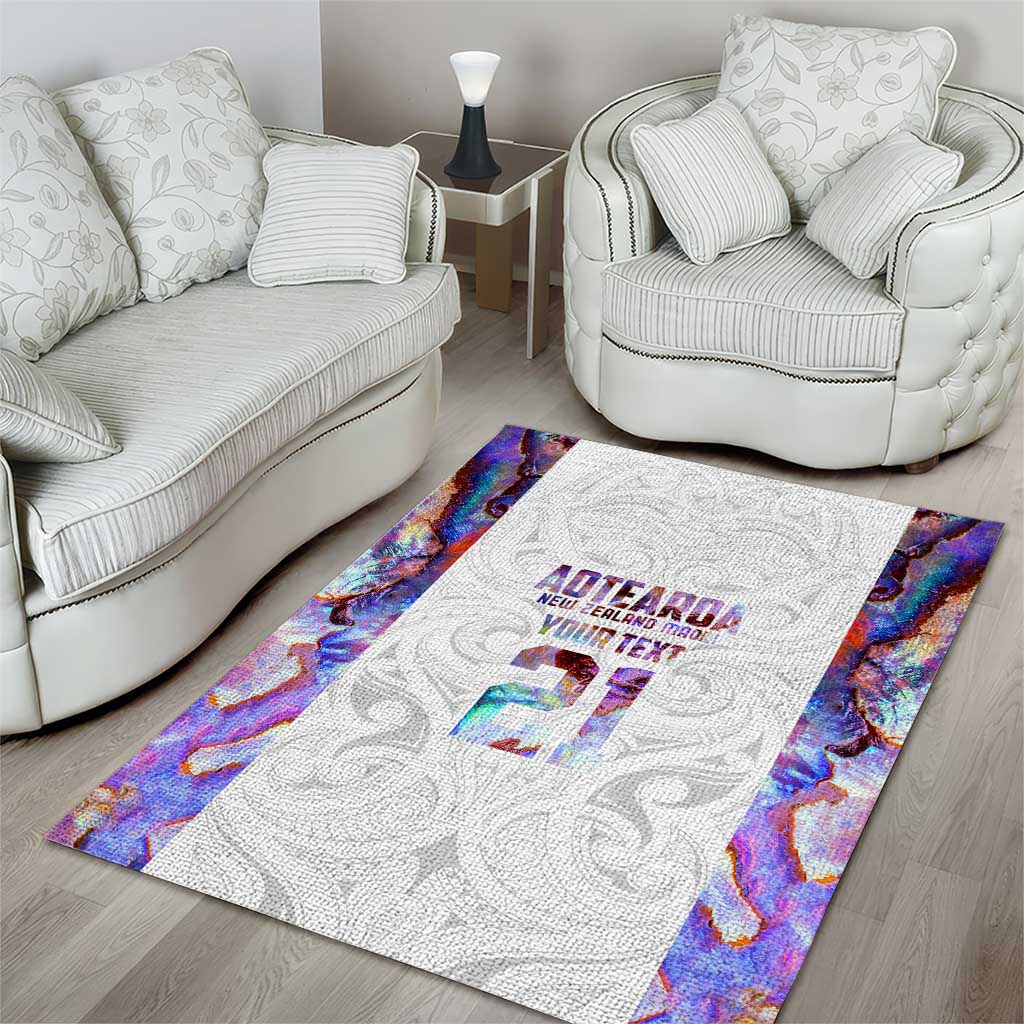 Custom New Zealand Aotearoa Area Rug Pink Maori Paua Shell Indigenous - Aussie Hoodie