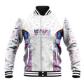 Custom New Zealand Aotearoa Baseball Jacket Pink Maori Paua Shell Indigenous - Aussie Hoodie