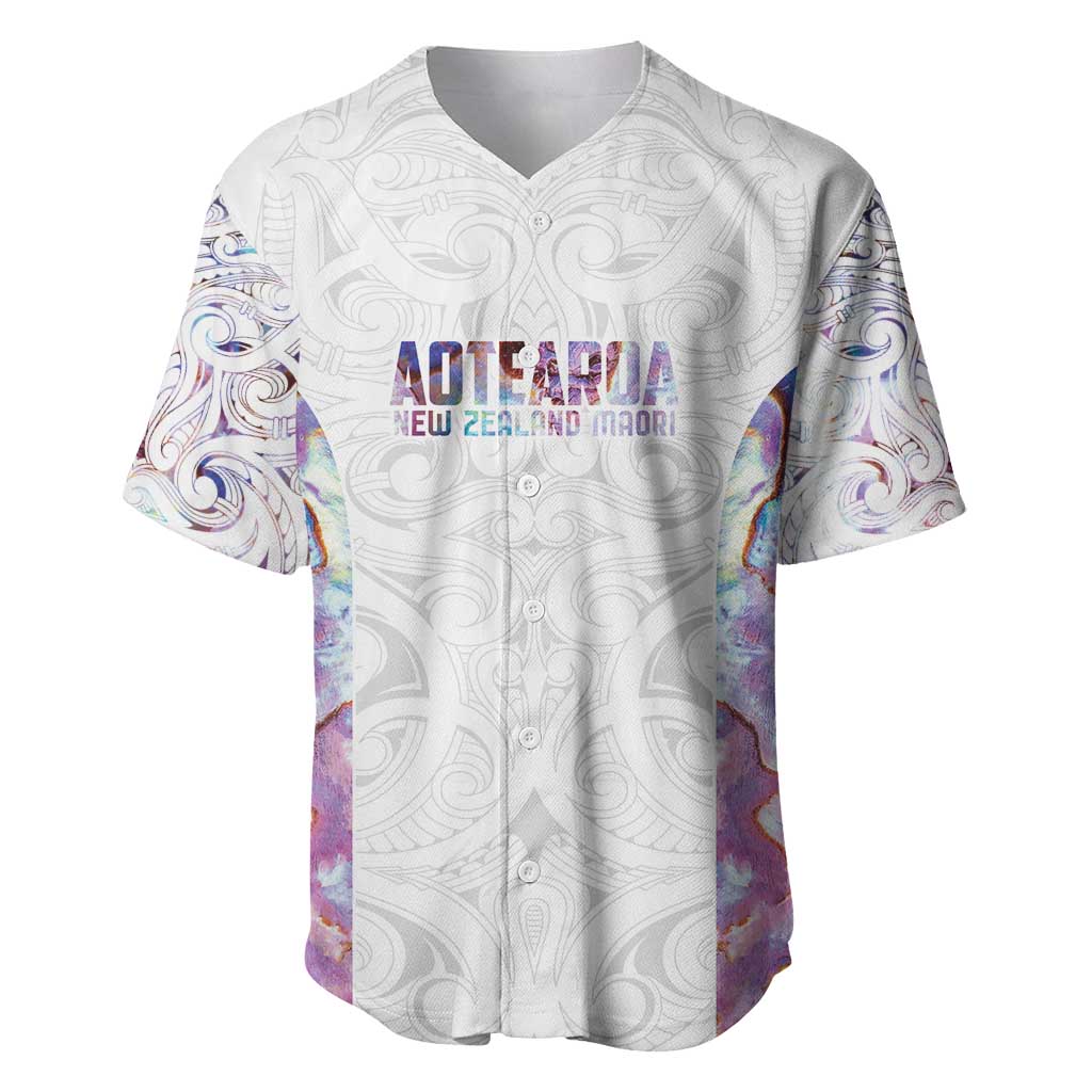 Custom New Zealand Aotearoa Baseball Jersey Pink Maori Paua Shell Indigenous - Aussie Hoodie