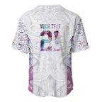 Custom New Zealand Aotearoa Baseball Jersey Pink Maori Paua Shell Indigenous - Aussie Hoodie