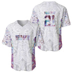 Custom New Zealand Aotearoa Baseball Jersey Pink Maori Paua Shell Indigenous - Aussie Hoodie