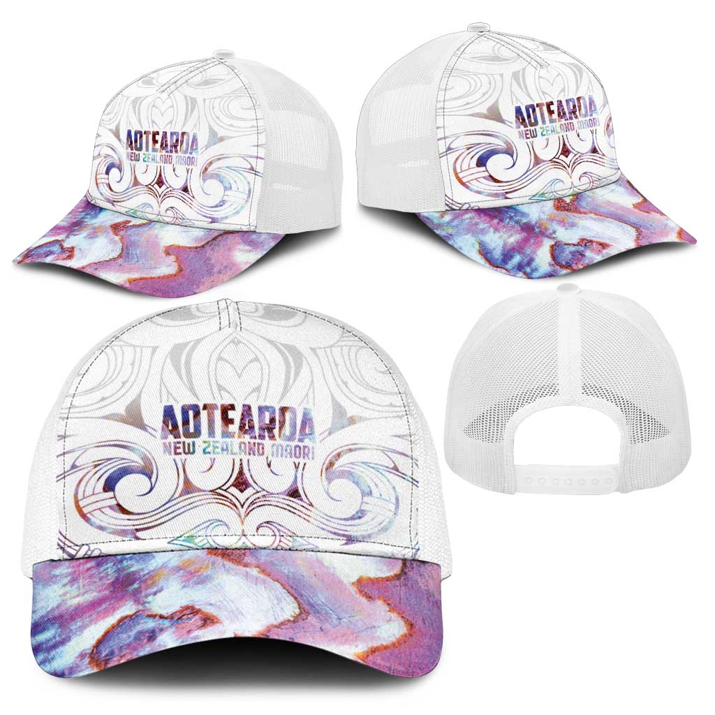 New Zealand Aotearoa Baseball Net Cap Pink Maori Papua Shell Indigenous - Aussie Hoodie