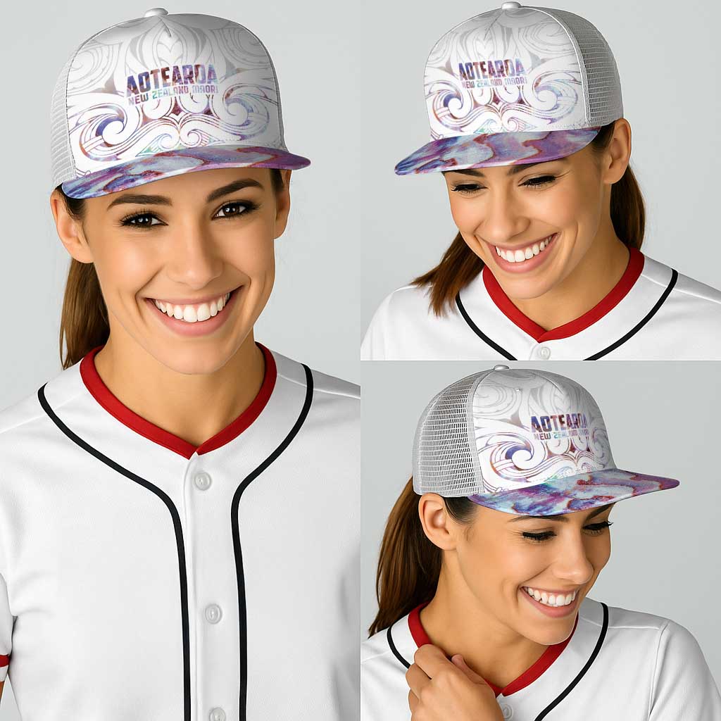 New Zealand Aotearoa Baseball Net Cap Pink Maori Papua Shell Indigenous - Aussie Hoodie