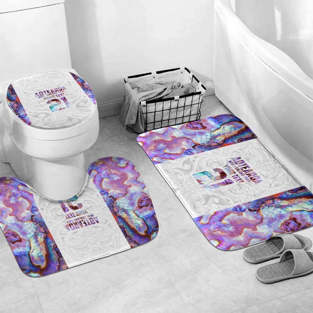 Custom New Zealand Aotearoa Bathroom Set Pink Maori Paua Shell Indigenous - Aussie Hoodie