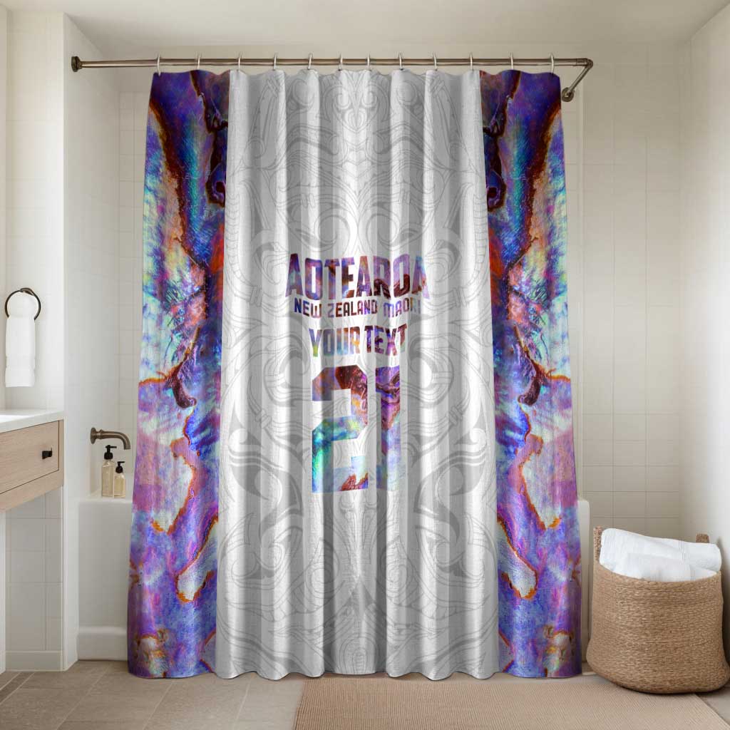 Custom New Zealand Aotearoa Bathroom Set Pink Maori Paua Shell Indigenous - Aussie Hoodie