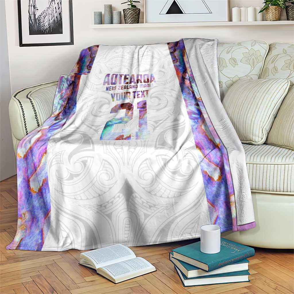 Custom New Zealand Aotearoa Blanket Pink Maori Paua Shell Indigenous - Aussie Hoodie