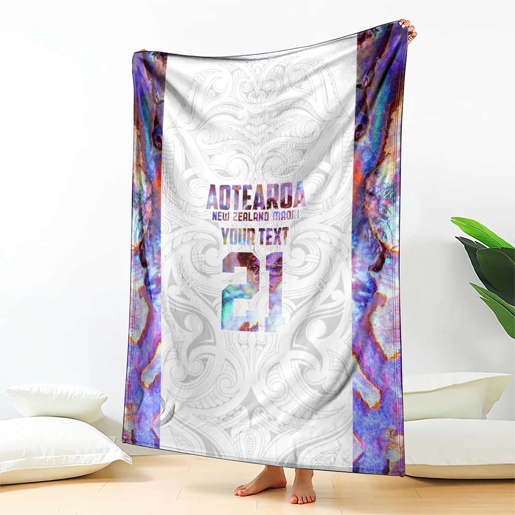 Custom New Zealand Aotearoa Blanket Pink Maori Paua Shell Indigenous - Aussie Hoodie