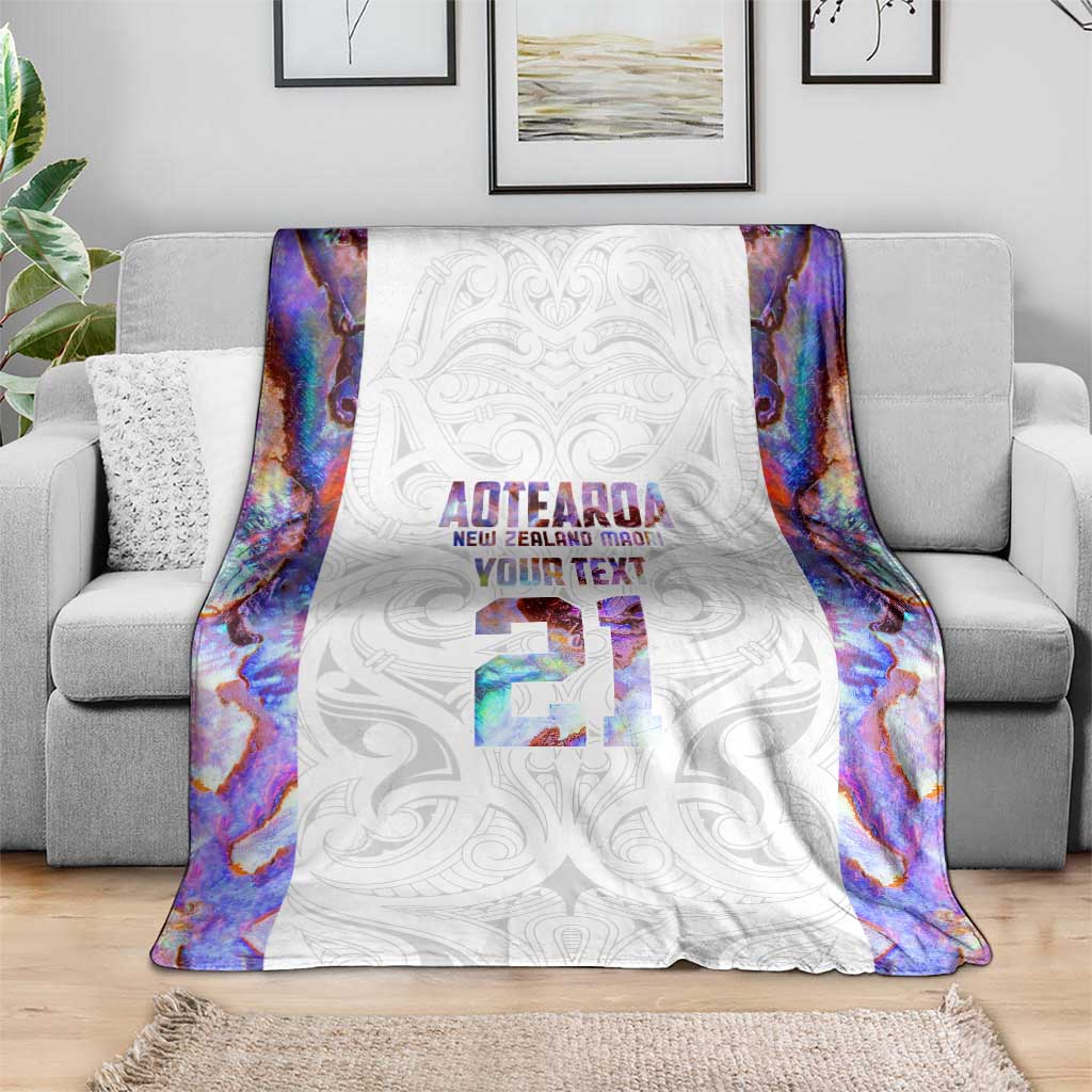 Custom New Zealand Aotearoa Blanket Pink Maori Paua Shell Indigenous - Aussie Hoodie