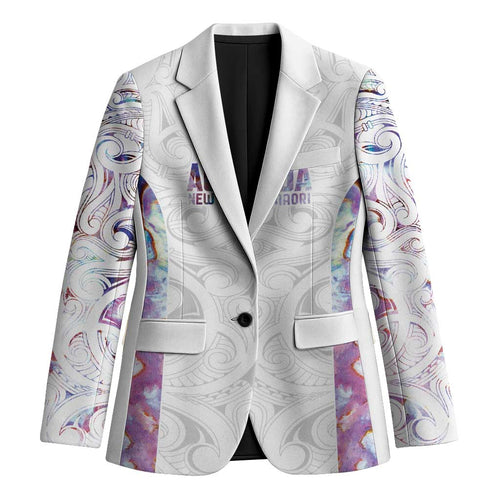 Custom New Zealand Aotearoa Blazer Pink Maori Paua Shell Indigenous - Aussie Hoodie