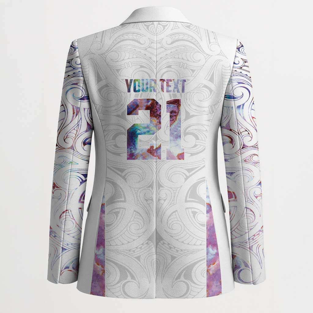 Custom New Zealand Aotearoa Blazer Pink Maori Paua Shell Indigenous - Aussie Hoodie
