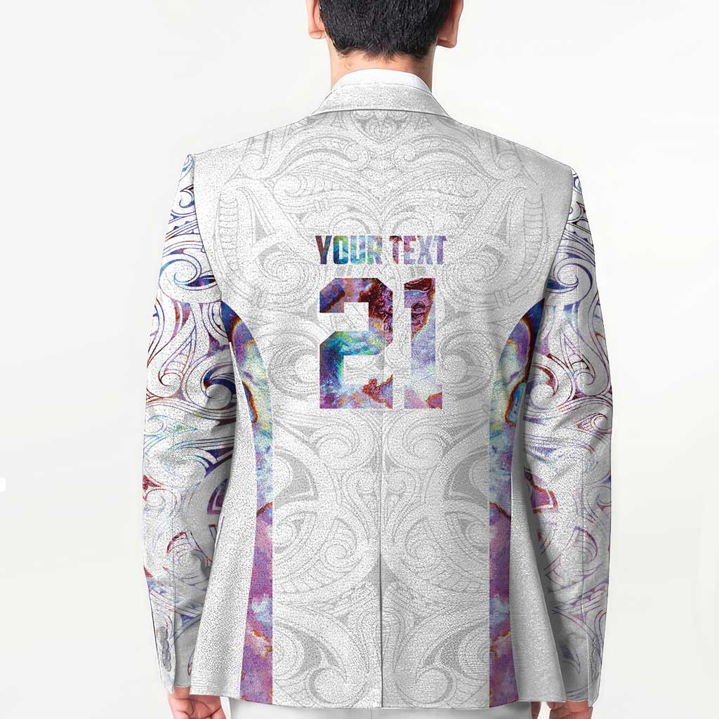 Custom New Zealand Aotearoa Blazer Pink Maori Paua Shell Indigenous - Aussie Hoodie