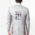 Custom New Zealand Aotearoa Blazer Pink Maori Paua Shell Indigenous - Aussie Hoodie